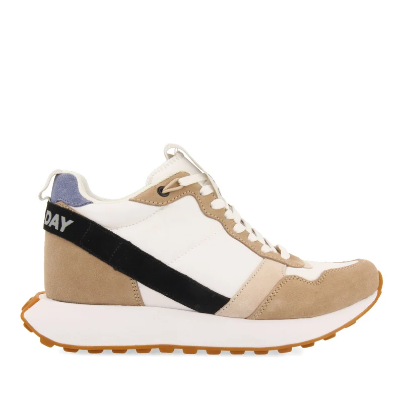 Noreuil women's multicoloured retro-style sneakers with inner wedges 38