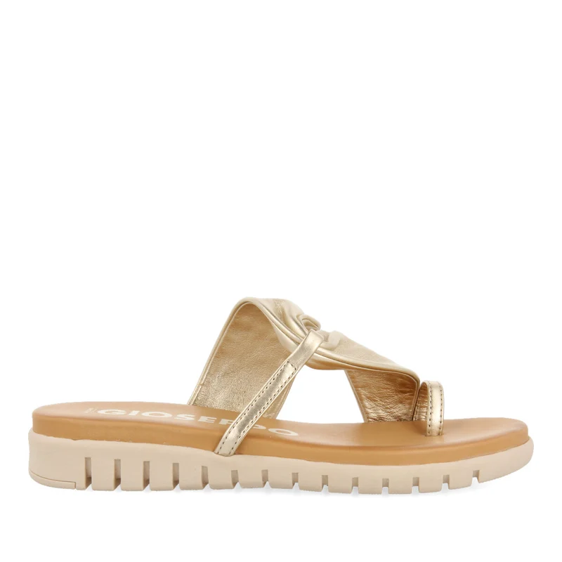 Arari women's gold slingback sandals 38