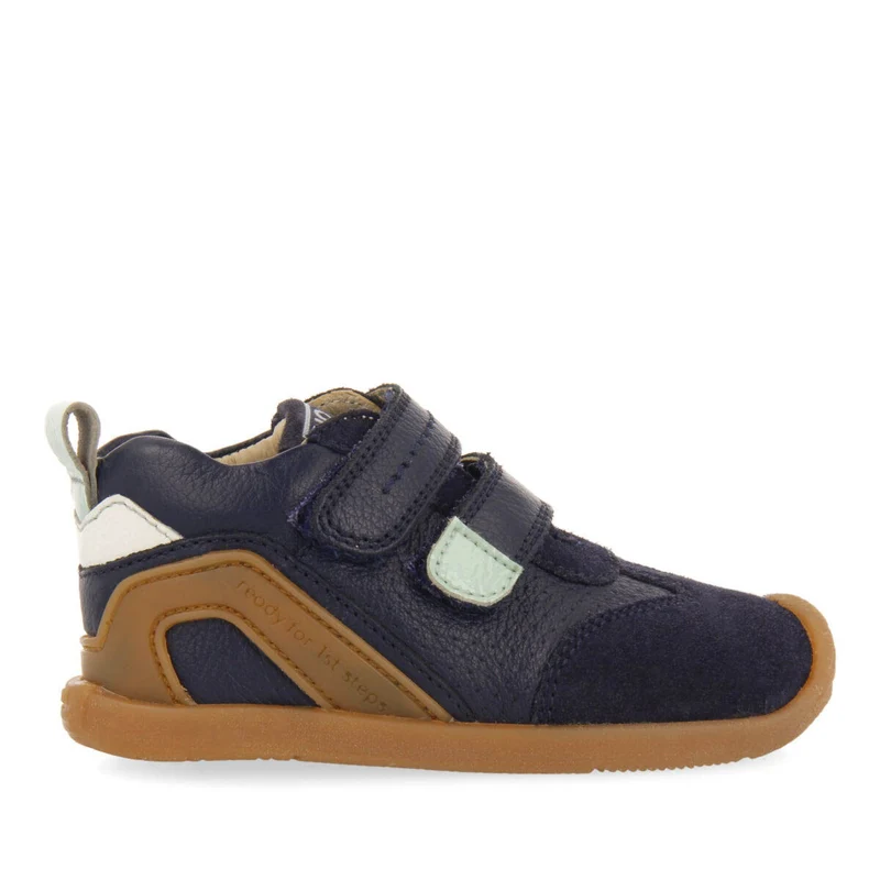 Angical boys navy blue leather sneakers 23