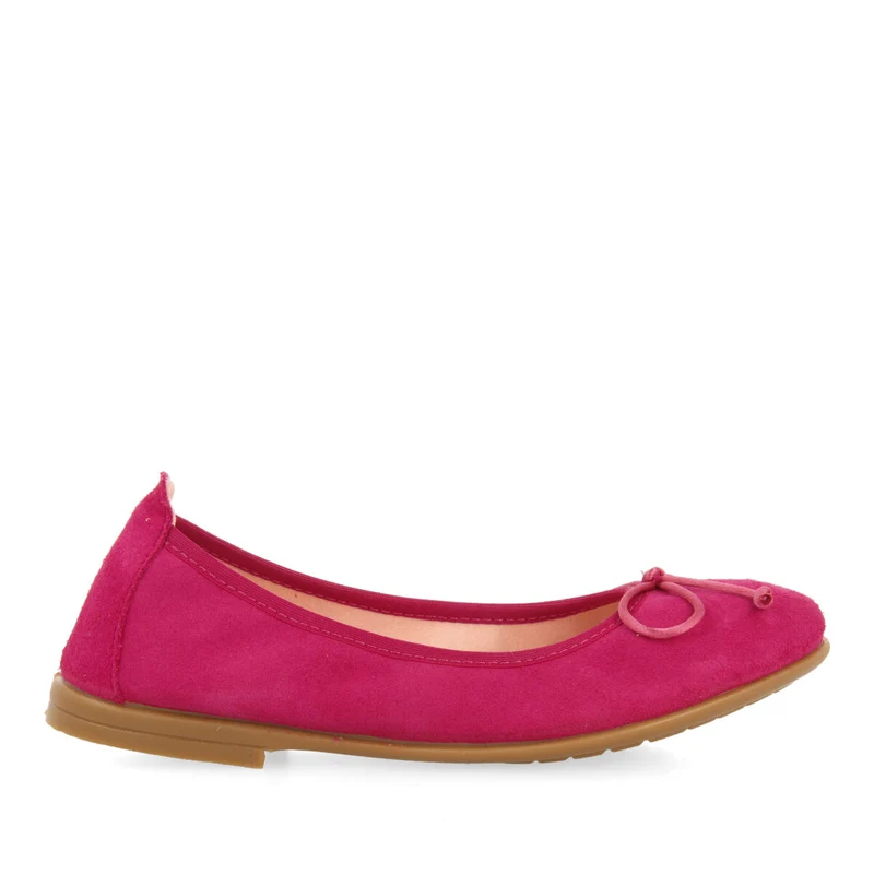 Chiador girls fuchsia leather ballet flats 35