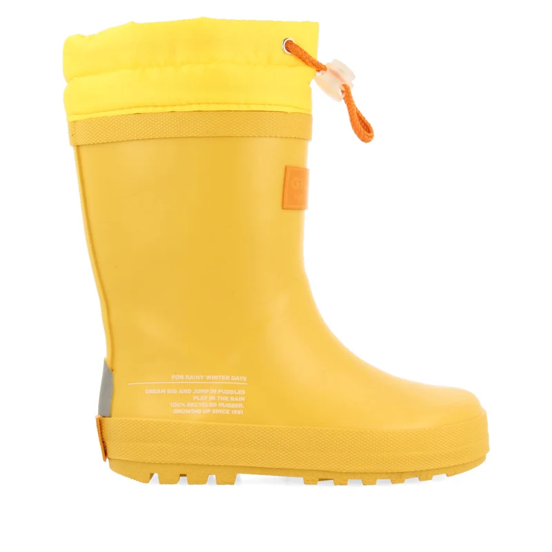 Veblem children's yellow welly boots 35