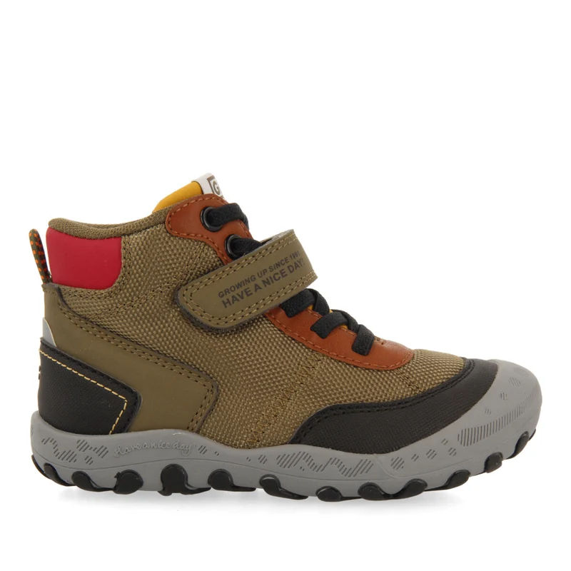 Larbert children's brown hiking boot-style sneakers 28