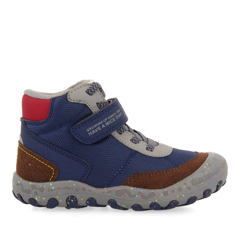 Radmer children's navy blue hiking boot-style sneakers 31