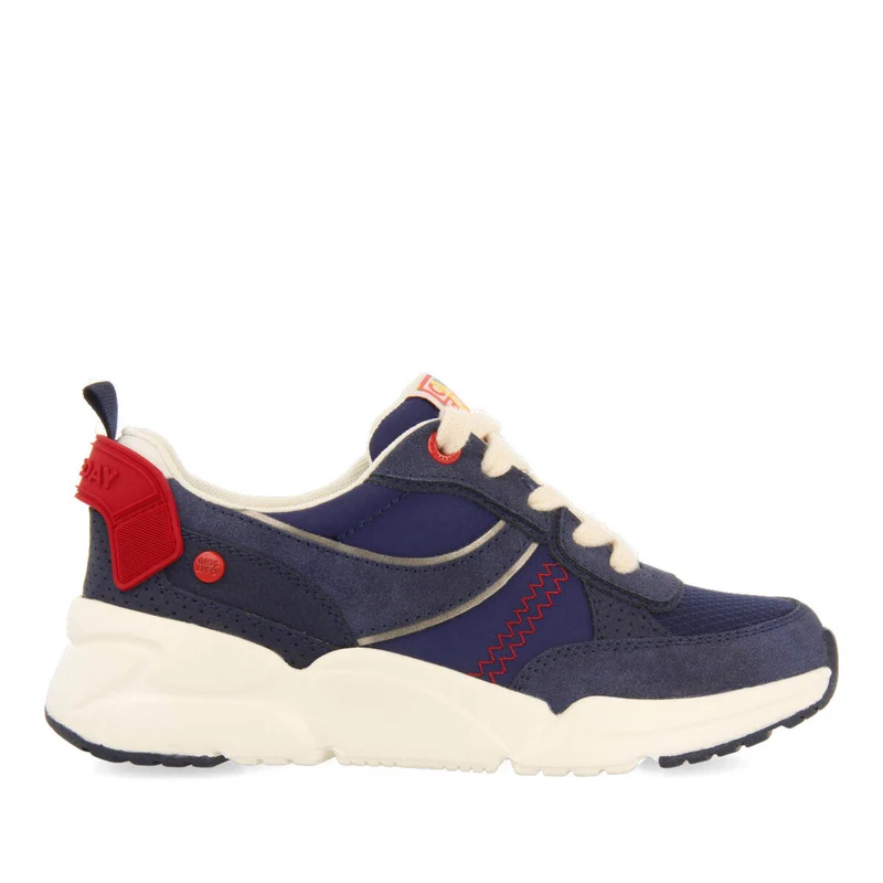 Rigside children's navy blue lace-up sneakers 35