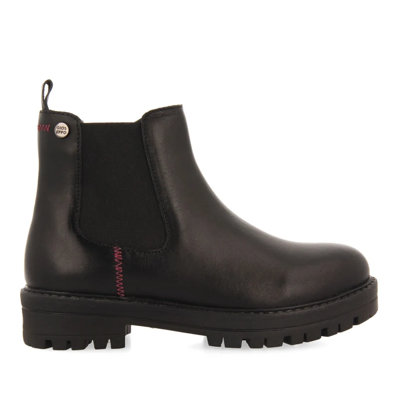 Zirl children's black leather chelsea boots 39