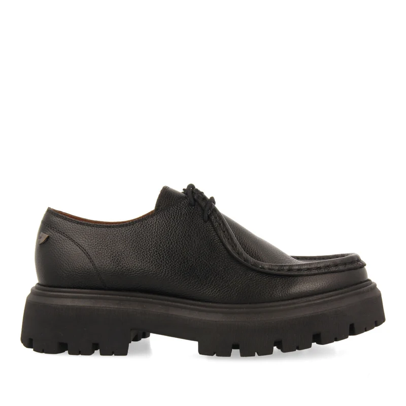 Glostrup women's black leather wallabees 37