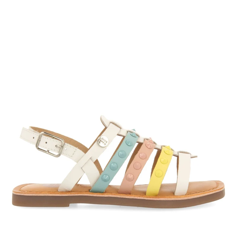 MULTICOLOR LEATHER ROMAN STYLE SANDALS FOR GIRLS AND BOYS BEYNAC 30