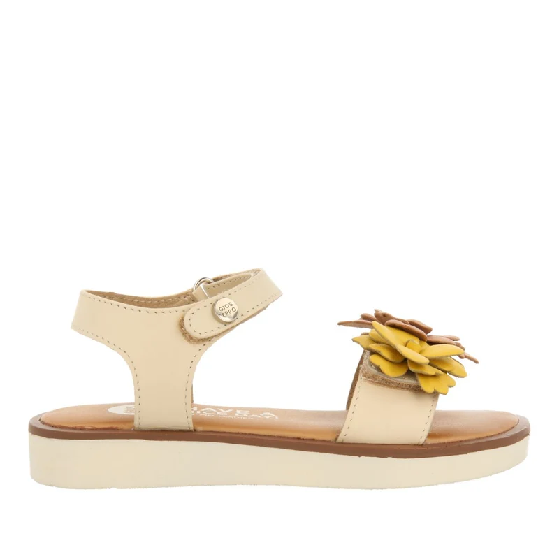 MULTICOLOR LEATHER SANDALS WITH FLOWER DECORATION FOR GIRL AND BOY NEHALEM 33