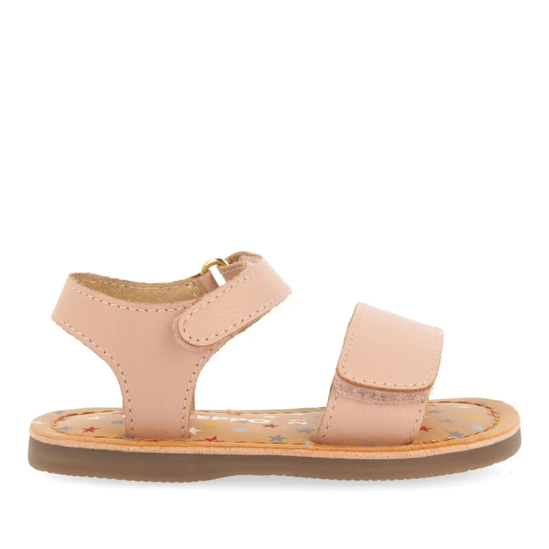 PINK LEATHER SANDALS WITH FANTASY PRINT FOR BABY HIMARE 21