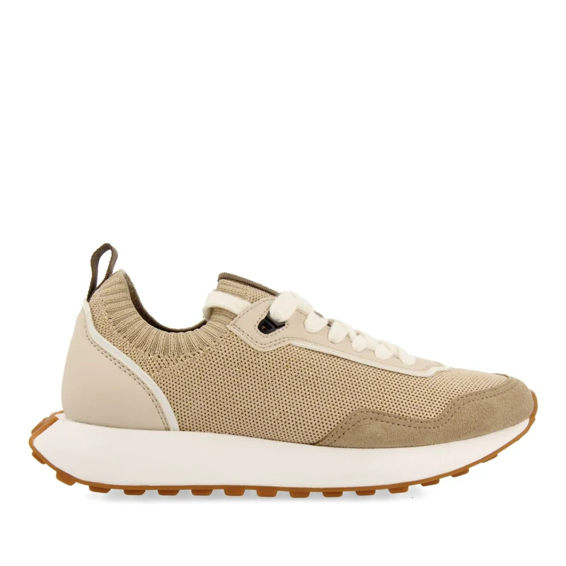 GOLDEN ELASTIC CUT SNEAKERS FOR WOMEN FINIQ 35
