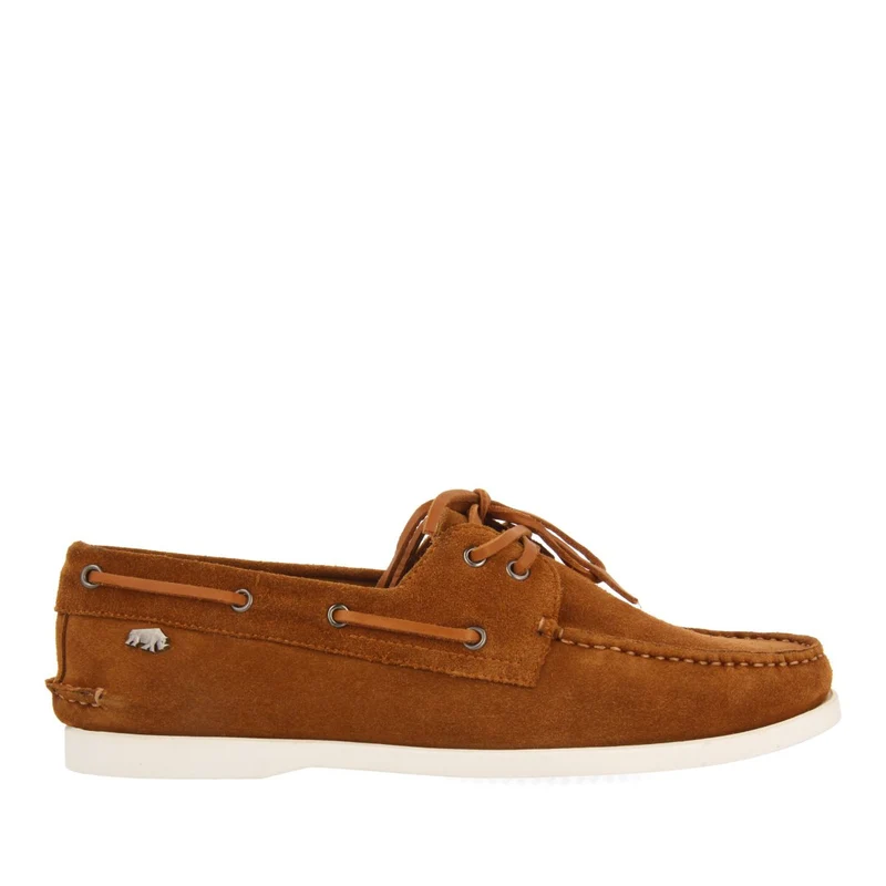 BROWN LEATHER MOCCASINS NÁUTICOS STYLE FOR MEN TRUNO 41