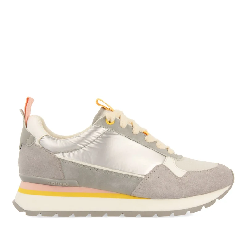 SILVER SNEAKERS WITH MULTICOLOR DETAILS FOR WOMEN SAMOSET 40