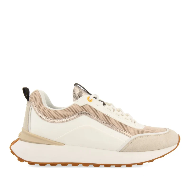 WHITE SNEAKERS WITH BEIGE DETAILS FOR WOMEN BALLAGAT 37