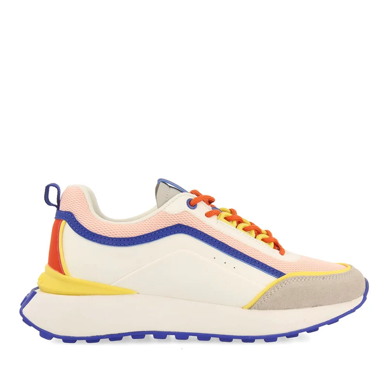 WHITE SNEAKERS WITH MULTICOLOR DETAILS FOR WOMEN BALLAGAT 41