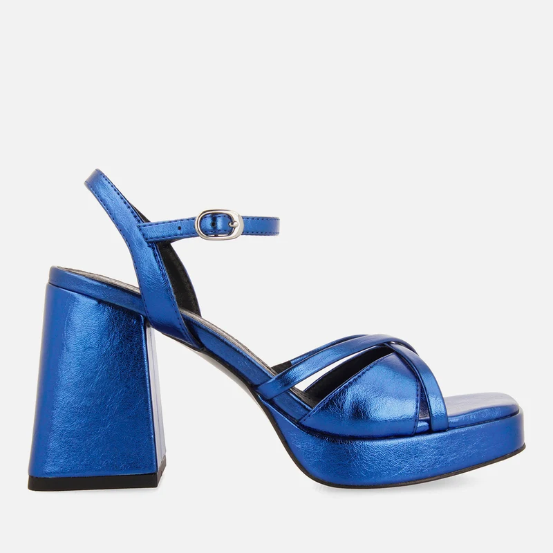 METALLIC HEEL STRAP SANDALS APETLON 41