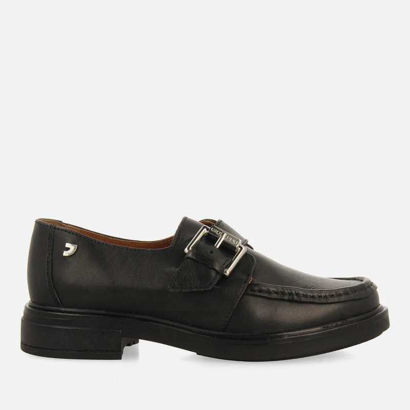 LEATHER BUCKLE MOCCASINS KISKORE 41