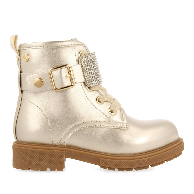 MILITARY STYLE BOOTS WITH REMOVABLE RHINESTONE STRAP ROSKILDE 37