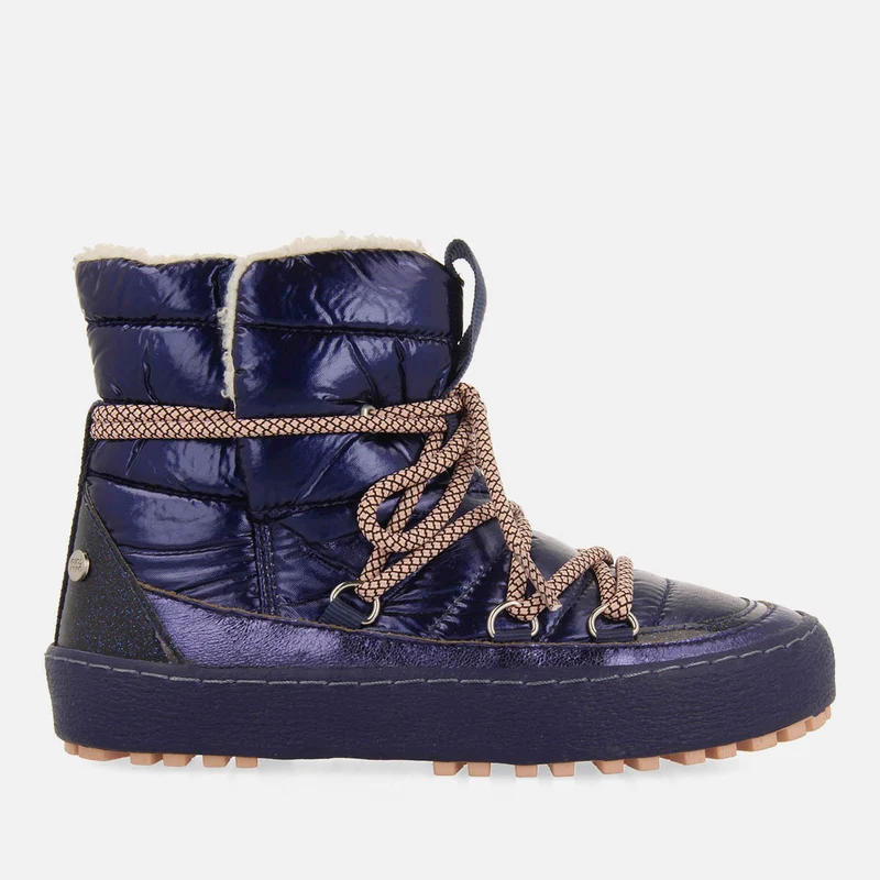 METALLIC PADDED APRÈS-SKI STYLE BOOTS CHATHAM 38