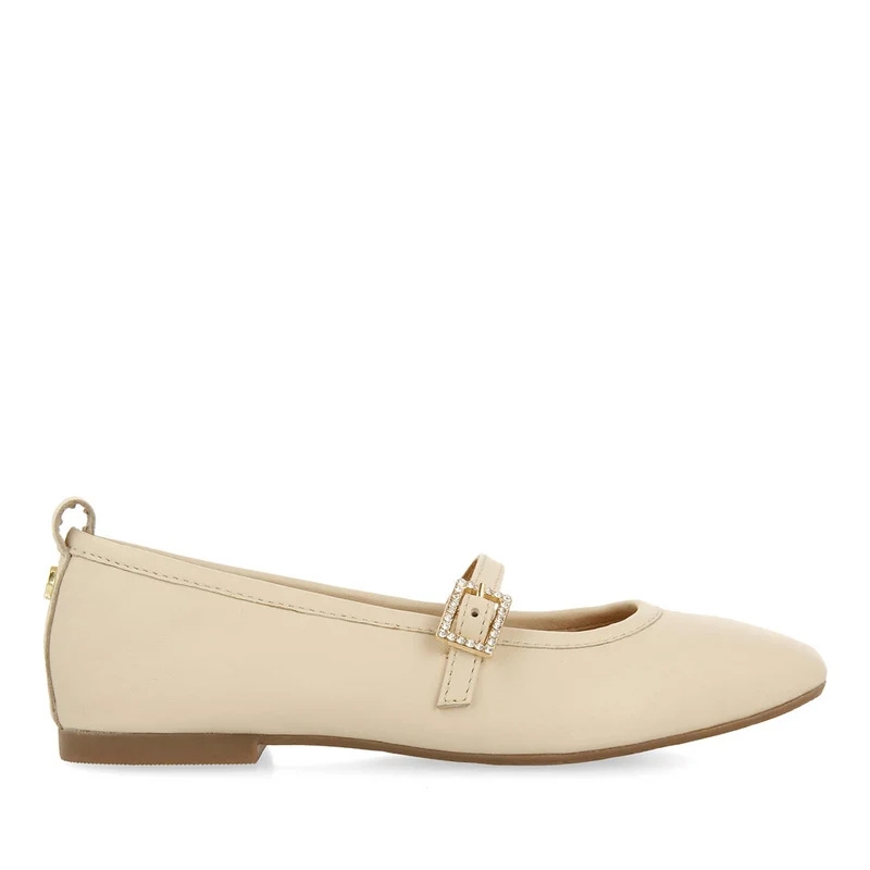 BALLET SLIPPERS WITH STRASS IN LEATHER PALERMO 32