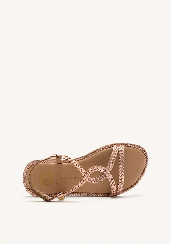 BRAIDED LEATHER SANDALS SUFFIELD 32