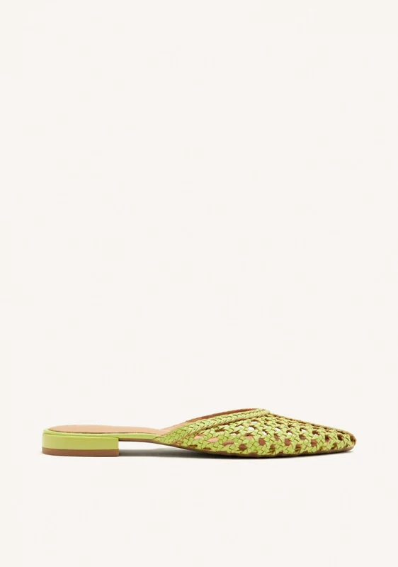 BRAIDED LEATHER MULES ANTRIM 39