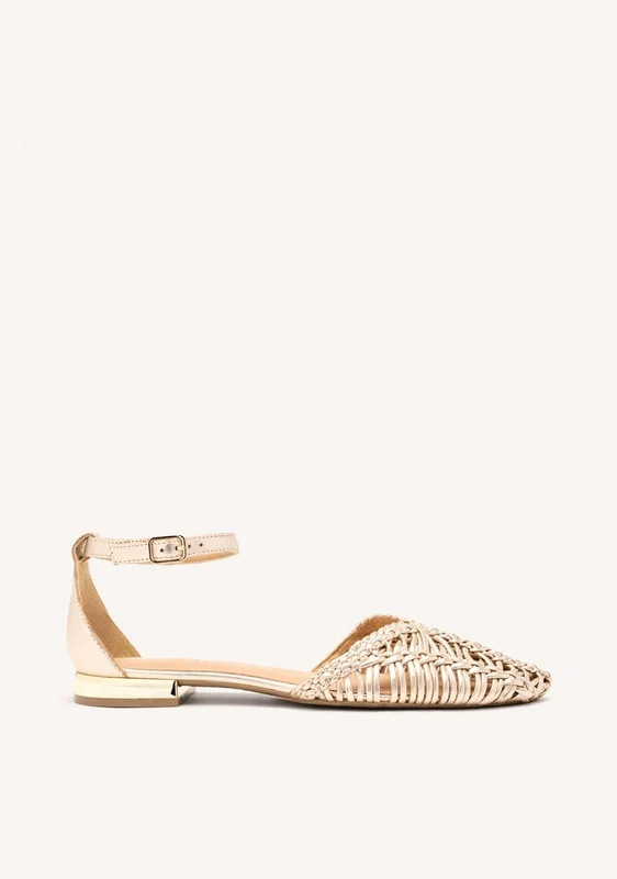 BRAIDED LEATHER BALLET FLATS BINGHAM 39