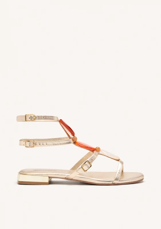LEATHER FLAT SANDALS NORRIE 37
