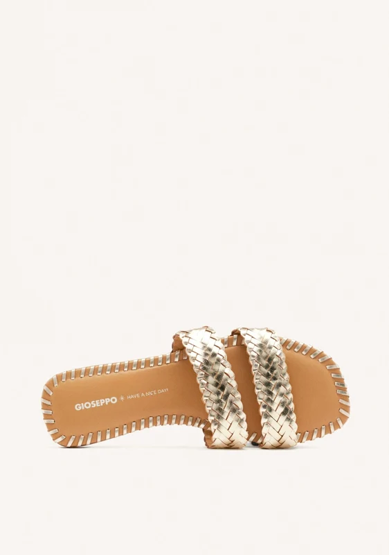 BRAIDED LEATHER FLAT SANDALS PERHAM 37
