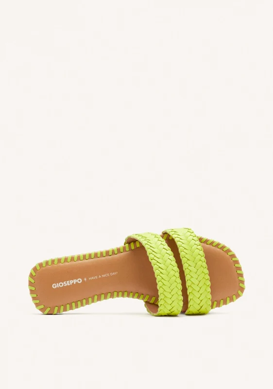 BRAIDED LEATHER FLAT SANDALS PERHAM 41