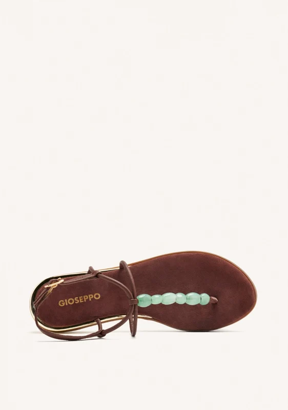 LEATHER BEADED GREEK SANDALS MILLVILLE 35