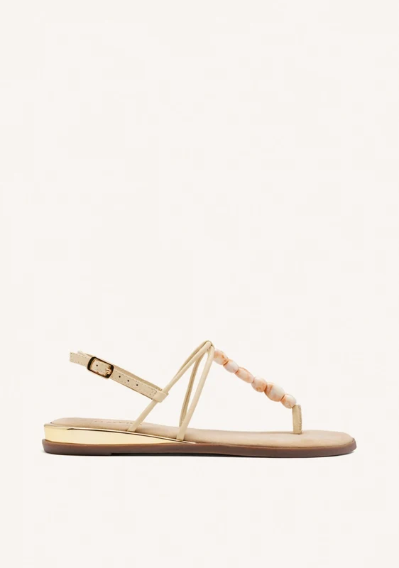 LEATHER BEADED GREEK SANDALS MILLVILLE 38