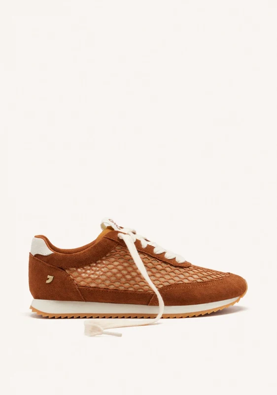 MESH LEATHER SNEAKERS 36