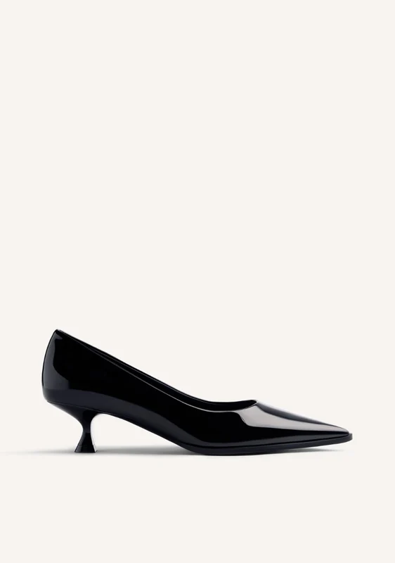 PATENT EFFECT KITTEN HEELED SHOES MAZEPPA 41