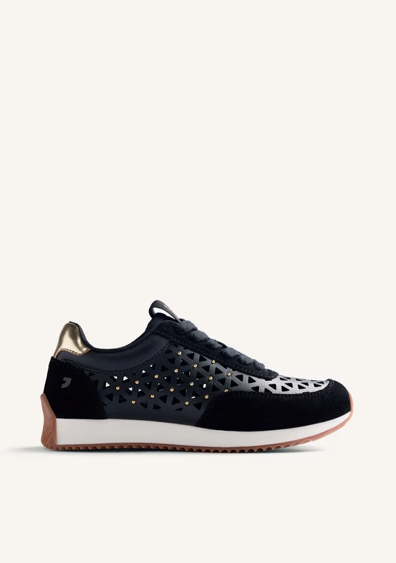 STUDDED CUT-OUT LEATHER SNEAKERS CASEVILLE 40