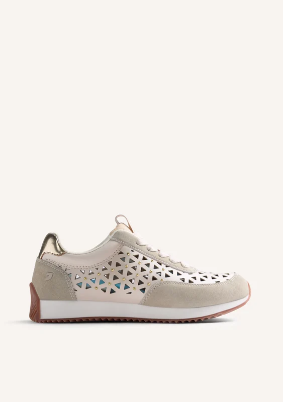 STUDDED CUT-OUT LEATHER SNEAKERS CASEVILLE 39