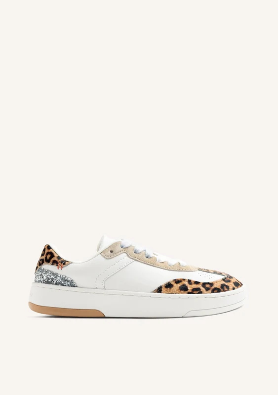 GIOSEPPO BAREFOOT - ANIMAL PRINT LEATHER SNEAKERS ENKARE 41
