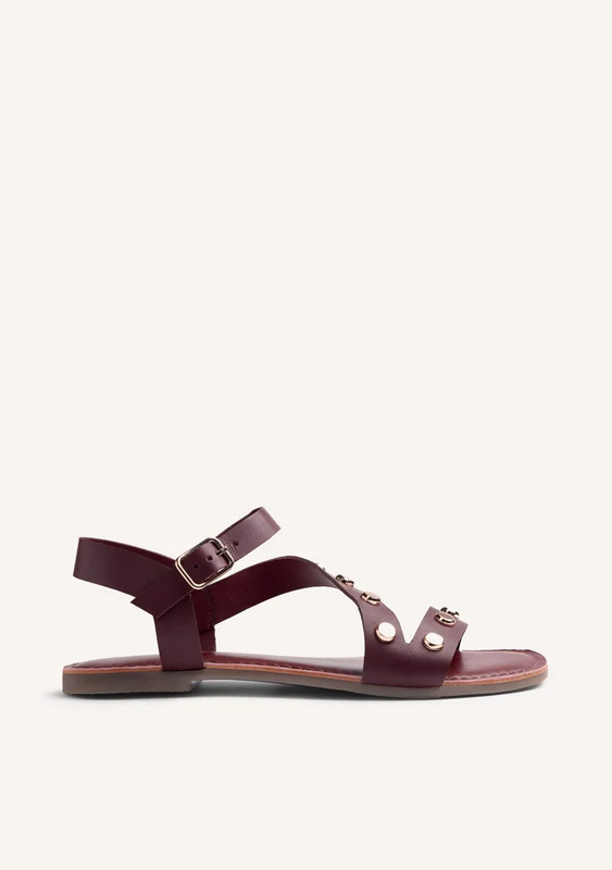 STUDDED LEATHER SANDALS MASENO 39