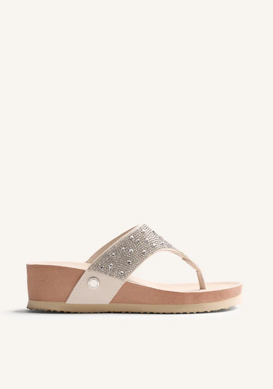 RHINESTONE BIO WEDGE SANDALS RUTHTON 38