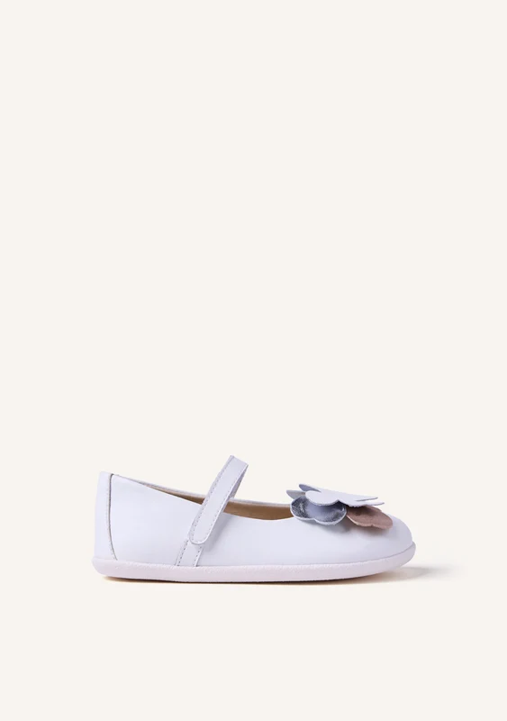 GIOSEPPO BAREFOOT - SHINY LEATHER BALLET FLATS WITH BUTTERFLY KILGORIS 29