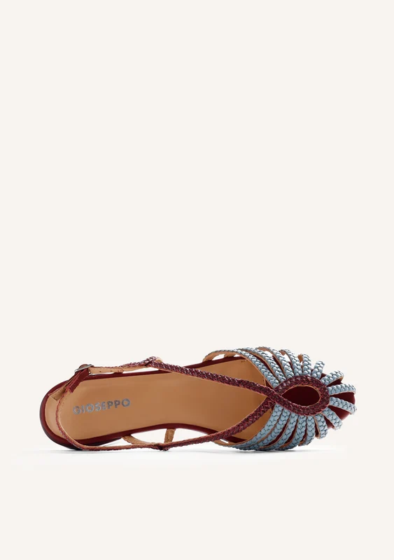 BRAIDED LEATHER CRAB SANDALS MASALANI 37
