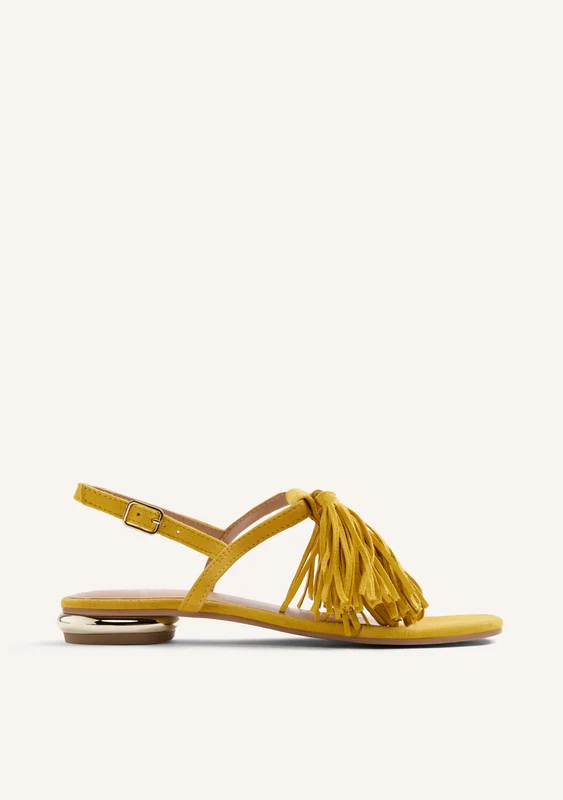 FRINGED LEATHER SANDALS ESCANABA 37