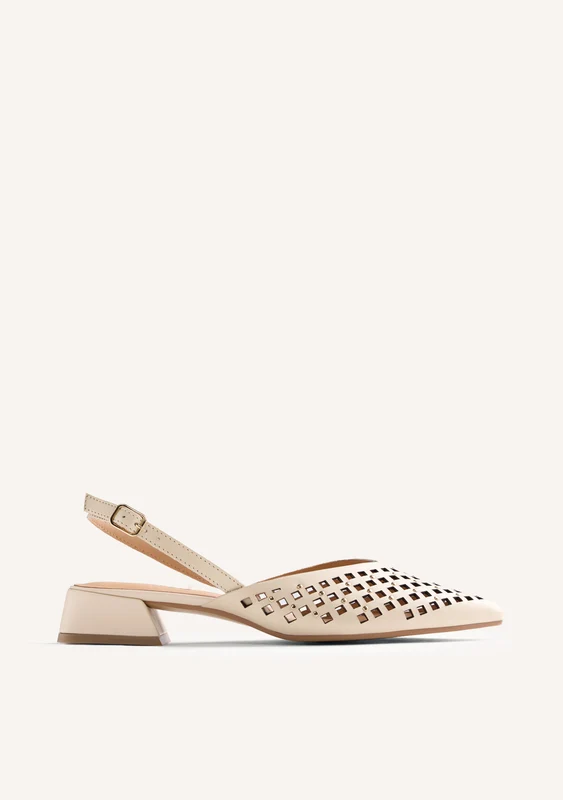 CUT-OUT AND STUDDED LEATHER HEELED SHOES LAGOS 36