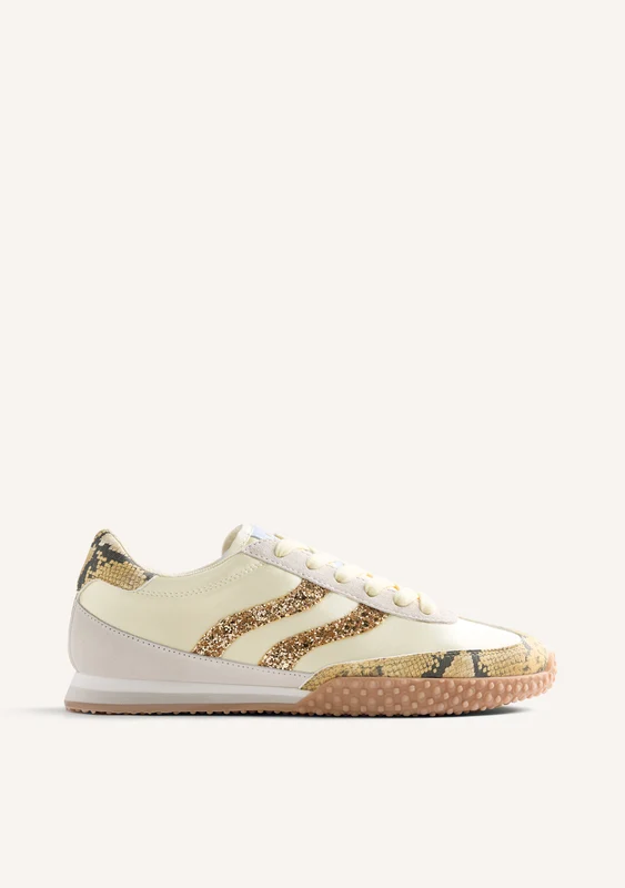 ANIMAL PRINT LEATHER SNEAKERS SHAMUD 35