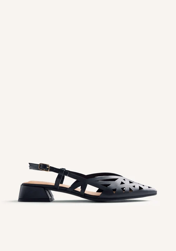 CUT-OUT LEATHER SLINGBACK HEELED SHOES ROTHBURY 42