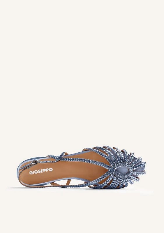 BRAIDED LEATHER CRAB SANDALS HINGHAM 40