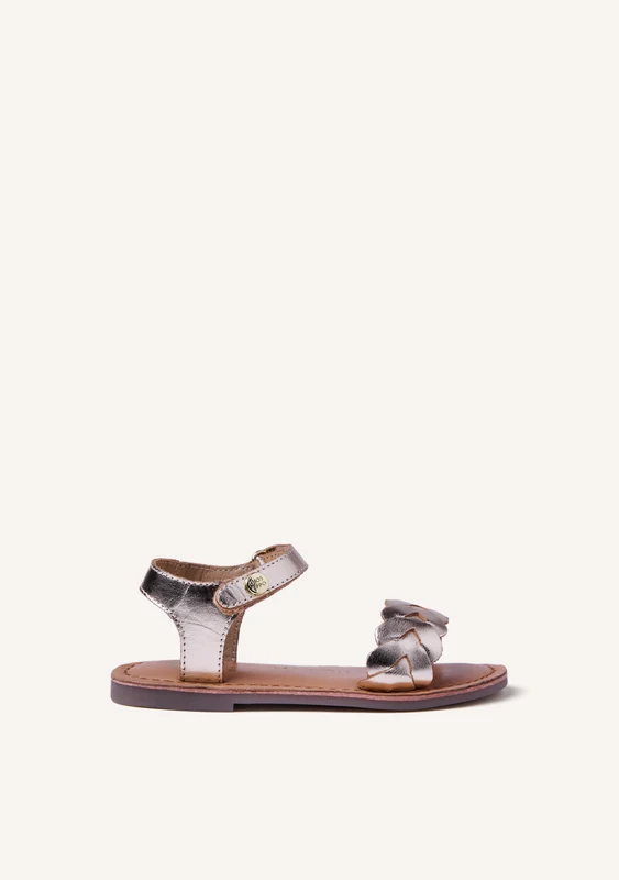 BRAIDED SHINY LEATHER SANDALS KINSHASA 31