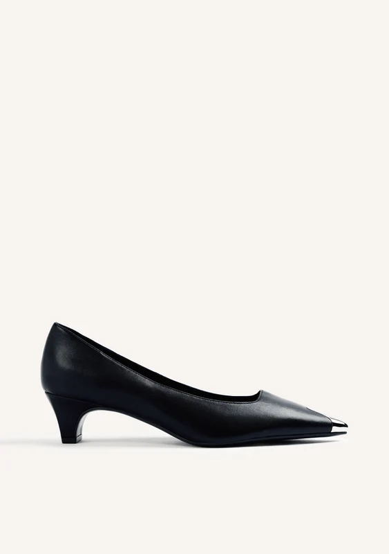 BLACK HEEL SHOES 41