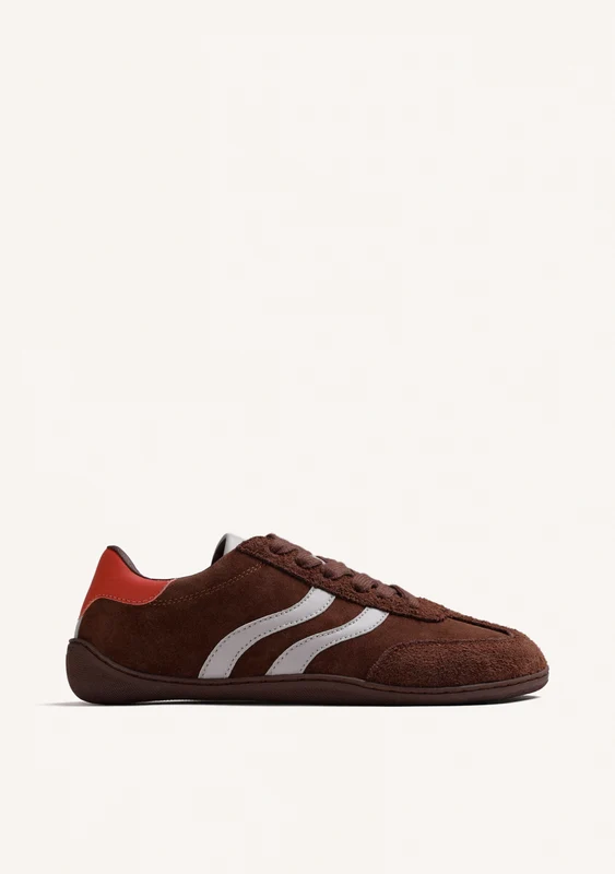 BROWN BAREFOOT LEATHER SNEAKERS 41