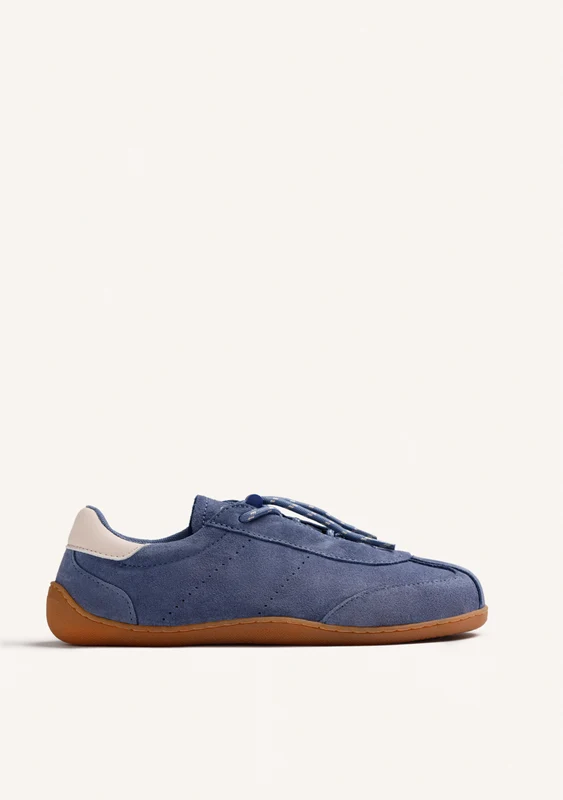 BLUE BAREFOOT SUEDE LEATHER SNEAKERS 43
