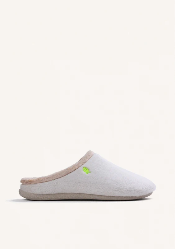 BEIGE FUR HOUSE SLIPPERS 39